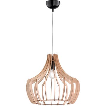 LED Hanglamp Hout Trion Wody - Verstelbare E27 LED Lamp, Mat, Huis en Inrichting, Verzenden, Nieuw