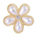 Fako Bijoux - Magnetische Mini Broche - Bloem Met Parel -, Verzenden, Nieuw