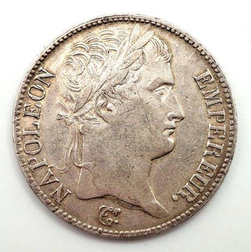 Frankrijk. Napoléon I (1804-1814). 5 Francs 1812-W, Lille