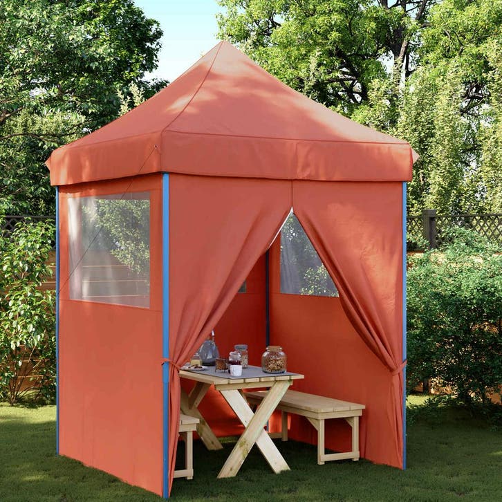 vidaXL Partytent Terracotta 200 x 200 x 306 cm Oxford Stof, Jardin & Terrasse, Tonnelles, Envoi