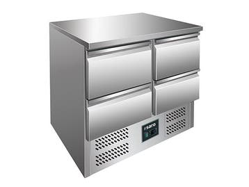 SARO Gekoelde werkbank met lades - VIVIA S 901 S/S TOP 4 x 1, Verzenden, Nieuw in verpakking, Koelen en Vriezen