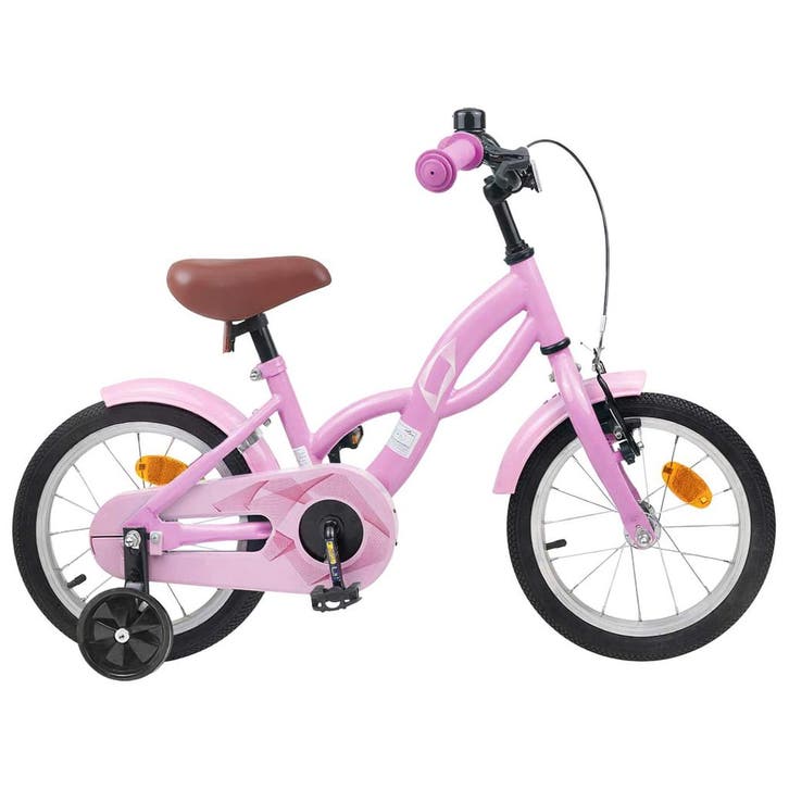 vidaXL Kinderfiets 14 Inch voor 3-5 jaar oud Licht Roze, Fietsen en Brommers, Fietsen | Racefietsen, Nieuw, Verzenden