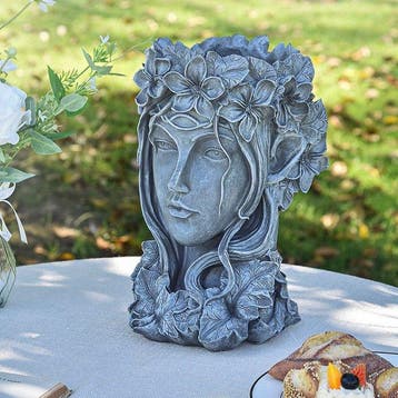 sculptuur, Floras Crown – Neo-Classical Goddess Head