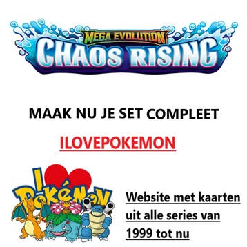 Pokemon Kaarten Cards - Mega Evolution Chaos Rising, Verzenden, Nieuw, Losse kaart, Foil