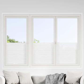 vidaXL Raamfolies 4 st mat strepenpatroon PVC, Verzenden, Nieuw
