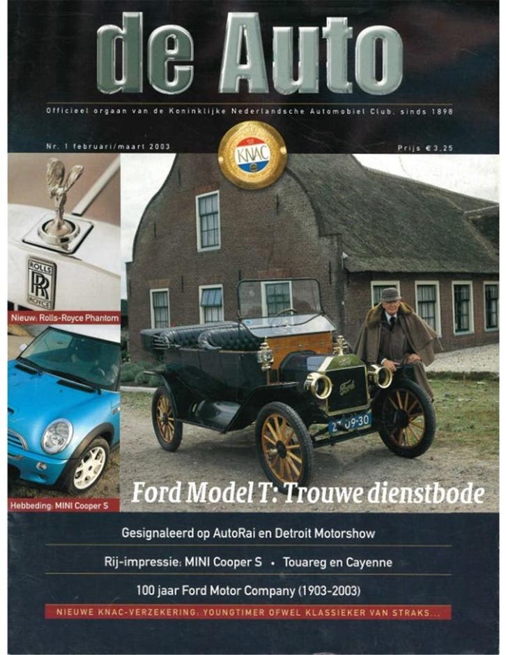 2003 DE AUTO MAGAZINE 01 NEDERLANDS, Boeken, Auto's | Folders en Tijdschriften