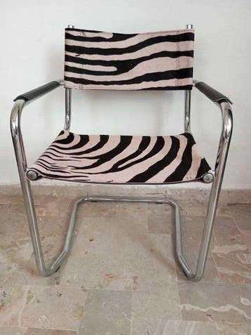 Kruk - Kalfsleer - Bauhaus-stoel