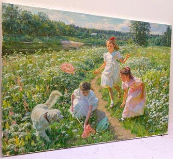 Alexandre Averine (1952) - Splendid Summer - Sisters of the