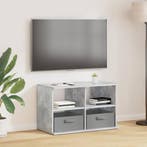 vidaXL TV-stand met lade Beton Grijs 79 x 40 x 48 cm, Huis en Inrichting, Verzenden, Nieuw