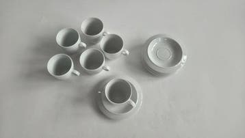 Achille Castiglioni - Koffieservies voor 6 (12) - Bavero