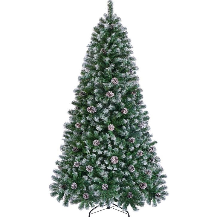 2dekans | Yaheetech Kunstkerstboom Besneeuwd – 183 cm –, Diversen, Kerst, Ophalen of Verzenden