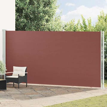 vidaXL Tuinscherm uittrekbaar 200x614 cm bruin, Verzenden, Nieuw