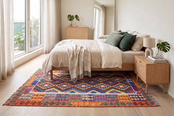 Kilim multicolore - inutilisé - Tapis - 180 cm - 130 cm -