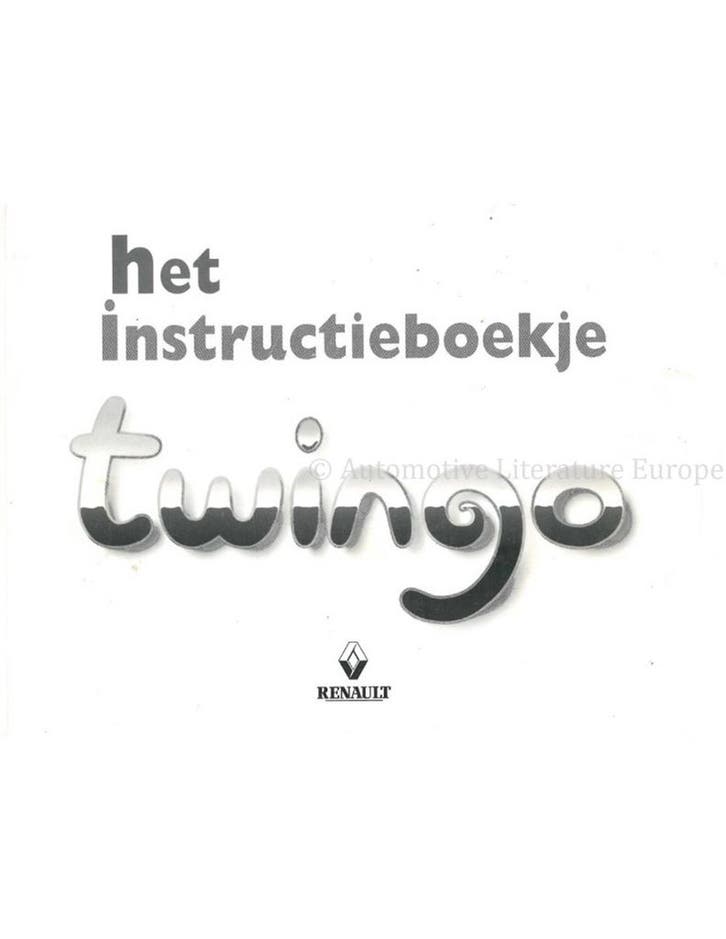1999 RENAULT TWINGO INSTRUCTIEBOEKJE NEDERLANDS, Autos : Divers, Modes d'emploi & Notices d'utilisation