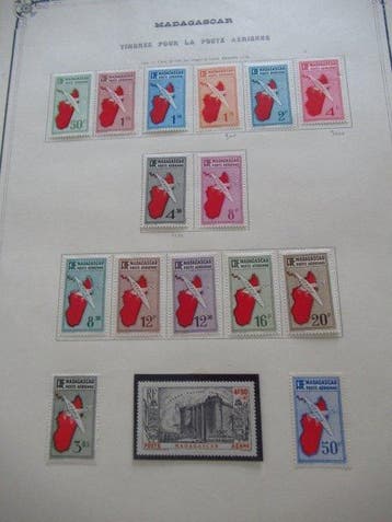 Madagascar - fin de catalogue superbe collection de timbres