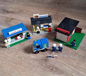 Lego - Legoland - 675, 6683, 361, 6653 - Snackbar, hamburger, Nieuw