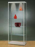 *TIP*  Luxe vitrinekast hoog aluminium 80 cm, Ophalen of Verzenden
