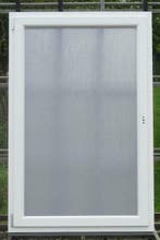 pvc raam , chassis 110 x 169   wit  met mat glas, 75 tot 150 cm, Kunststof, Raamkozijn, Nieuw