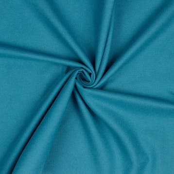 10 meter flanel stof - Waterblauw - 100% katoen, 120 cm of meer, Katoen, Verzenden, Blauw