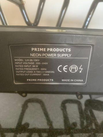 Prime Products - Bavik - Neonlichtbord - IJzer