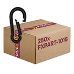 250x FORTEX Karabijnhaak 6x60mm WLL 120  kg zwart DIN 5299, Musique & Instruments, Verzenden