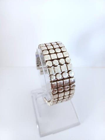 argent sterling de grande largeur - Bracelet - 60,71 grammes