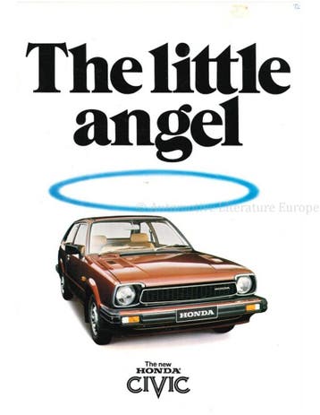 1980 HONDA CIVIC BROCHURE ENGELS, Nieuw