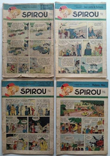 Spirou (magazine) N° 716 à N°767 - 46 Magazines - 1952, Nieuw