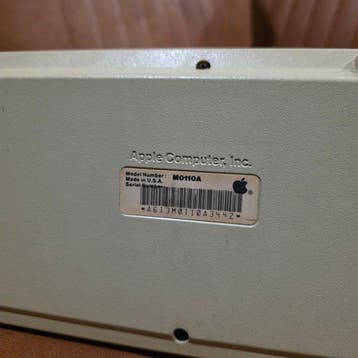 Apple Vintage Macintosh Plus Keyboard (Model M0110A) with, Nieuw