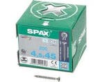 Spax Spaanplaatschroef RVS PK 4.5 x 45 - 200 stuks, Doe-het-zelf en Bouw, Verzenden, Nieuw
