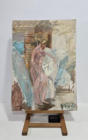 Joaquin Sorolla (1863-1923), After - Amidst Fabrics and