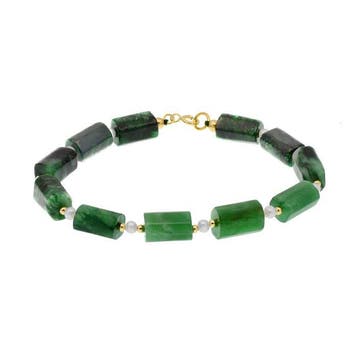 Zonder minimumprijs - Armband - 18 karaat Geel goud Parel -, Handtassen en Accessoires, Nieuw