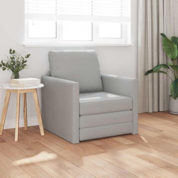 vidaXL Slaapbank / zetel Wolkgrijs 74 x 77 x 81 cm Stof, Verzenden