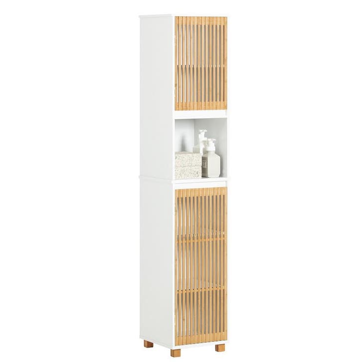 2dekans | SoBuy Kolomkast - BZR127-W - Badkamer - 33 x 33 x, Huis en Inrichting, Badkamer | Badkamermeubels, Ophalen of Verzenden