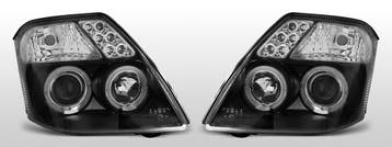 Koplampen Angel Eyes | geschikt voor Citroen C2 2003-2010 |, Auto-onderdelen, Verzenden, Nieuw, Peugeot