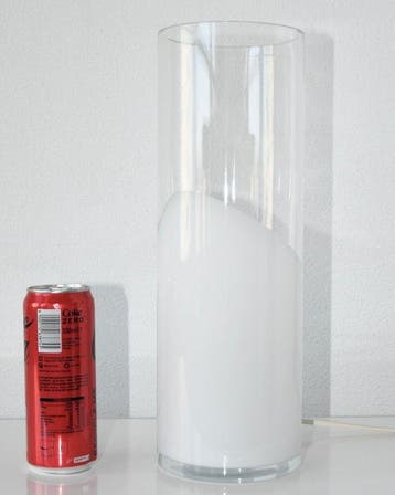 Lampe de table - Aluminium, Verre - Design italien - H 35 cm