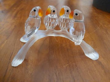 Swarovski - Beeldje, Baby Lovebirds - 199123 - Box - 5 cm -