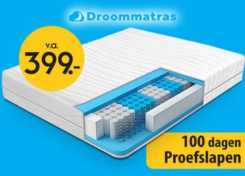 matras 180 x 200 cm pocketveringmatras met 7 comfort zones, Verzenden, Matras, 180 cm, 200 cm