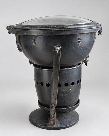 Staande lamp (4) - Staal - 4 gerecyclede theaterlampen