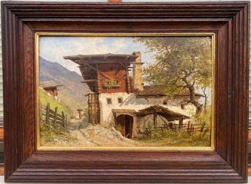 Gabriele Arnhard-Deininger (1855-1945) - Altes Bauernhaus in, Antiek en Kunst