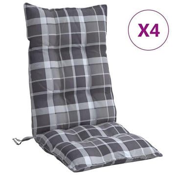 4 coussins chaise haut gris - Seconde chance - 36% de remise, Verzenden