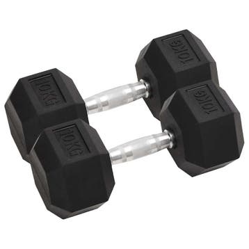vidaXL Halters 2 st 10 kg totaal gietijzer, Verzenden, Nieuw