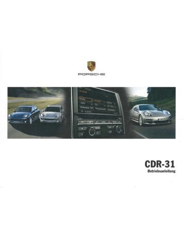2012 PORSCHE CDR 31 INSTRUCTIEBOEKJE DUITS