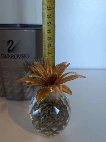 Swarovski - Beeldje - Pineapple big Gold - 010044 - Box -