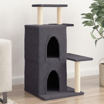 vidaXL Kattenmeubel met sisal krabpalen 97 cm donkergrijs, Verzenden