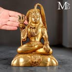 Indiase messing Shiva-beeld – verloren-was gietproces –