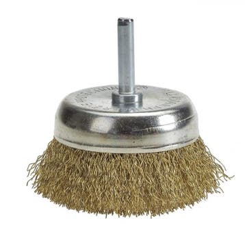 Komborstel 75 mm op 6 mm stift met gegolfde staaldraad /, Ophalen of Verzenden, Nieuw