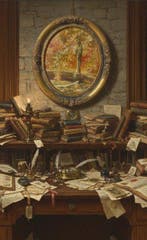 École Symboliste (c. 1900) - La Source Tarie, Antiek en Kunst