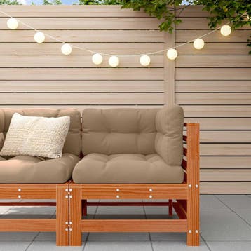 vidaXL Tuin Hoekbank Massief grenenhout Waskleur Bruin, Verzenden