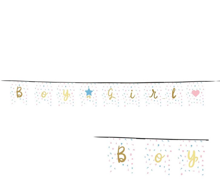 Gender Reveal Slinger 2,2m, Hobby & Loisirs créatifs, Articles de fête, Envoi